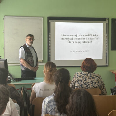 Jubilejná lingvistická prednáška profesora Kralčáka