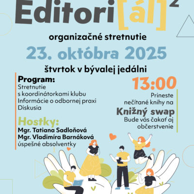 Klub editorov pozýva…